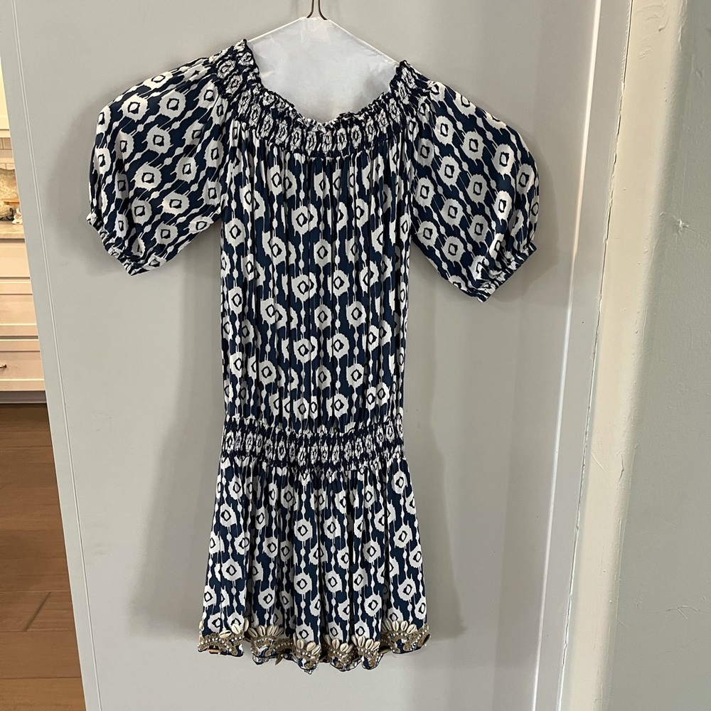 Slemo Dress with shell accents